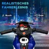 HOMCOM Elektro Kindermotorrad Elektromotorrad mit Musik, Produktbild-Vorschau 4