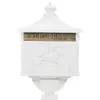A white mailbox with decorative elements and the word 'LETTERS' above the opening. Produktbild-Vorschau