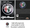 Adesivo cromato Alfa Romeo Ufficiale 1 logo e 1 scritta, Anteprima dell’immagine prodotto 4
