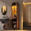 Merax Badezimmerschrank mit LED, Badschrank Hochschrank mit Produktbild-Vorschau 1