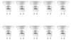 Modee GU10 Halogen Spot Lampe 42W 630lm 2700K Warmweiß Produktbild-Vorschau 1