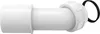 A white plumbing fitting with a black rubber seal, isolated on a white background. Anteprima dell’immagine prodotto
