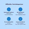 Marketing graphic with four icons and text describing product benefits. Produktbild-Vorschau