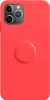 A red phone case with a ring holder on a white background. Produktbild-Vorschau