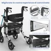 ELONEO 2in1 carrozzina rollator pieghevole e leggera con Anteprima dell’immagine prodotto 5
