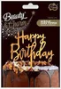 Happy Birthday oro Topper in acrilico 14x10 cm Anteprima dell’immagine prodotto 3