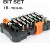 Bit-Set 15-teilig für Bohrmaschine und Akkuschrauber - Produktbild-Vorschau 3