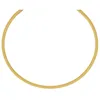 3mm Strickcollier Kette Halsreif, 585 Gold Gelbgold, 50cm, Produktbild-Vorschau 3