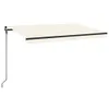 The Living Store Markise Manuell Einziehbar mit LED 450x300 Produktbild-Vorschau 2