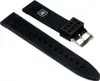 Ersatzband Uhrenarmband Silikon Band schwarz glatt 25537S, Produktbild-Vorschau 2