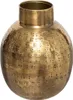 Vase "oasis" goldfarbenes gehämmertes metall h15cm  - Produktbild-Vorschau 2