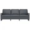 vidaXL 3-Sitzer-Sofa Dunkelgrau 180 cm Samt Produktbild-Vorschau 3