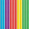 250 Papier Trinkhalme in Regebogen Farben knickbar 6mm/20cm Produktbild-Vorschau 2