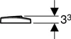 Diagram showing a product dimension. Produktbild-Vorschau
