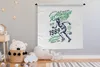MuchoWow® Wandteppich Wandbehang Laufen - Vintage - Grün Produktbild-Vorschau 4