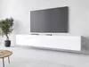 TV stolík CERIEE 180 - biely / biely lesklý Náhľad obrázku produktu 2