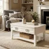 Table Basse Shine 90 X 60 X 47 Cm En Bois Blanc - Table Voir les images du produit 11