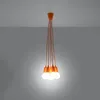Hängeleuchte DIEGO 5 orange 5xE27 15W PVC 90x25x25cm Sollux Produktbild-Vorschau 3