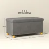 HOMCOM Panca con contenitore, panca imbottita pieghevole, Anteprima dell’immagine prodotto 3