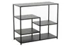 Elegantes Regal ACERO 90cm schwarz Metall Konsole Produktbild-Vorschau 4