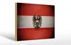 Holzschild Flagge Österreich, 30x20 cm, Holzschilder Fahne Produktbild-Vorschau 1