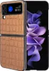 Samsung Galaxy Z Flip4 Design Crocodile Texture Braun Hülle Produktbild-Vorschau 2