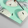Wanduhr - Quadrat - Glasuhr - Ananas Obst Saft - 40x40cm - Produktbild-Vorschau 5
