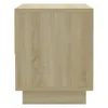 vidaXL Comodino rovere Sonoma 45x34x44 cm Materiale a base Anteprima dell’immagine prodotto 6