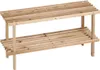ZELLER Botník dřevěný 2 police 80x26x29,5cm Náhled obrázku produktu 3