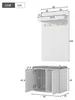 Merax Garderobeset, 3-in-1: Entreegarderobe met Productafbeelding-voorbeeld 6