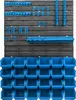 A wall-mounted storage system with multiple shelves and bins, displayed against a white background. Anteprima dell’immagine prodotto