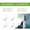4 Magnethaken weiß SOLID für Magnettafel Kühlschrank Produktbild-Vorschau 2