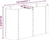 Hochbeet Pulverbeschichteter Stahl 114x40x68 cm Anthrazit Produktbild-Vorschau 6