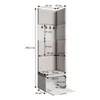 Garderobe MARGARET V, Farbe: Graphit+Jasmine90 mit Produktbild-Vorschau 4