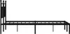 Metalowa Rama Łóżka Z Wezgłowiem, Czarna, 120X200 Cm Podgląd zdjęcia produktu 5