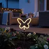 LED Solar Gartenstecker Schmetterling - Solarleuchte mit Produktbild-Vorschau 1