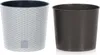 Plastikowa osłonka na doniczkę RATO ROUND 2w1 biała Podgląd zdjęcia produktu 10