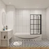 AICA Badewannenaufsatz 80cmx140cm Schwarz mit 70cm Produktbild-Vorschau 1