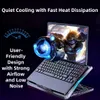 ZELURXX Pad di raffreddamento per laptop con 6 ventole Anteprima dell’immagine prodotto 2
