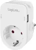 Logilink Steckdosenadapter mit Ablage, 1x CEE 7/3 & 2x Anteprima dell’immagine prodotto 1
