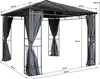 Grasekamp Hardtop Pavillon Limone 3x3m inkl.  Seitenteile Produktbild-Vorschau 1