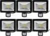 6pcs 50W LED Fluter SMD Strahler mit PIR Produktbild-Vorschau 1