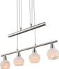 Globo Lighting Hängeleuchte Metall Nickel matt, 4x E14 LED Produktbild-Vorschau 12