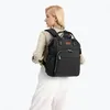 Schwarzer Rucksack – Wickeltasche für Mütter für Fläschchen Produktbild-Vorschau 12