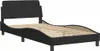 vidaXL Bettgestell "Dover" Schwarz 100x200 cm Samt Produktbild-Vorschau 3