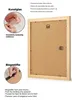 Bilderrahmen |Farbe:Pinie|Bildgröße: 90x120 cm|30 mm breite Produktbild-Vorschau 5