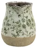 Clayre & Eef Decoratieve kan, 1100 ml, groen-wit, keramiek, Productafbeelding-voorbeeld 2
