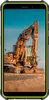 A rugged smartphone displaying an image of an excavator. Náhled obrázku produktu