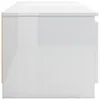 Mobile TV bianco lucido 140x40x35,5 cm Materiale a base di Anteprima dell’immagine prodotto 14
