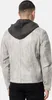 Veste en cuir pour homme Tazzio style motard A800 (gris Voir les images du produit 2